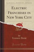 Electric Franchises in New York City (Classic Reprint)