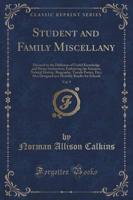 Student and Family Miscellany, Vol. 9