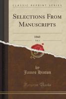 Selections from Manuscripts, Vol. 3