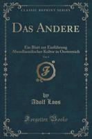 Das Andere, Vol. 1