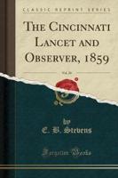 The Cincinnati Lancet and Observer, 1859, Vol. 20 (Classic Reprint)