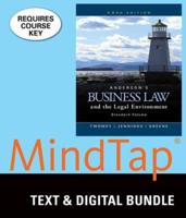 Anderson’s Business Law and the Legal Environment, Standard Vol. + Mindtap Business Law, 2 Terms 12 Months Printed Access Card