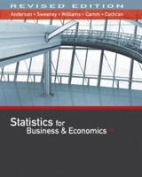Bundle: Statistics for Business & Economics, Revised, 13th + Mindtap Business Statistics With Xlstat, 2 Term (12 Months) Printed Access Card