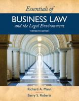 Bundle: Essentials of Business Law and the Legal Environment, 13th +Mindtap Business Law, 1 Term (6 Months) Printed Access Card