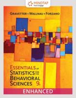 Bundle: Essentials of Statistics for the Behavioral Sciences, Loose-Leaf Version, 9th + Mindtap Psychology, 2 Terms (12 Months) Printed Access Card