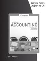 Working Papers, Chapters 18-26 for Warren/Jonick/Schneider's Accounting, 28th