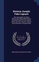 Historia Josephi Fabri Lignarii