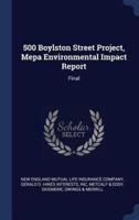 500 Boylston Street Project, Mepa Environmental Impact Report