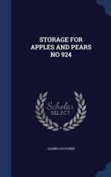 Storage for Apples and Pears No 924