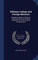 Williams College And Foreign Missions