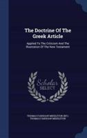 The Doctrine Of The Greek Article