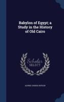 Babylon of Egypt; a Study in the History of Old Cairo