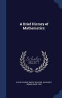 A Brief History of Mathematics;