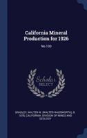 California Mineral Production for 1926