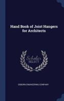 Hand Book of Joist Hangers for Architects
