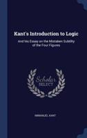Kant's Introduction to Logic