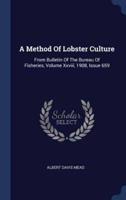 A Method Of Lobster Culture