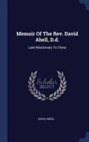 Memoir Of The Rev. David Abell, D.d.