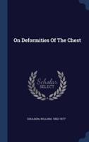 On Deformities Of The Chest