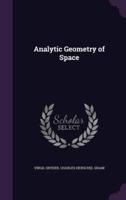 Analytic Geometry of Space