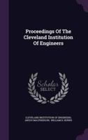 Proceedings Of The Cleveland Institution Of Engineers