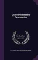 Oxford University Ceremonies