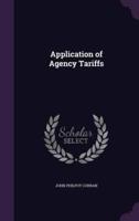 Application of Agency Tariffs