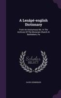 A Lenâpé-English Dictionary