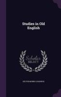 Studies in Old English
