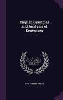 English Grammar and Analysis of Sentences
