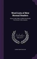 Word Lists of New Normal Readers