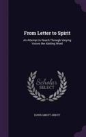 From Letter to Spirit