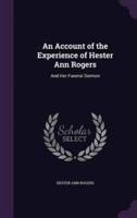 An Account of the Experience of Hester Ann Rogers