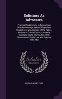 Solicitors As Advocates