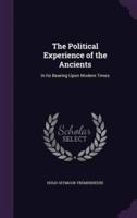 The Political Experience of the Ancients