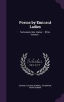 Poems by Eminent Ladies