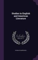 Studies in English and American Literature