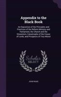 Appendix to the Black Book