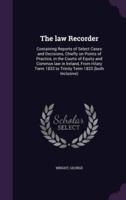 The Law Recorder