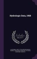 Hydrologic Data, 1968