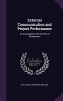 External Communication and Project Performance
