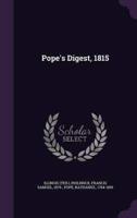 Pope's Digest, 1815