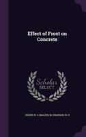 Effect of Frost on Concrete