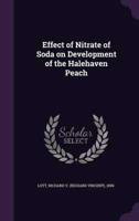 Effect of Nitrate of Soda on Development of the Halehaven Peach