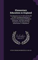 Elementary Education in England