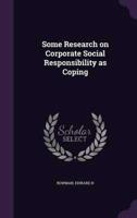 Some Research on Corporate Social Responsibility as Coping