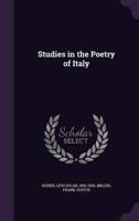 Studies in the Poetry of Italy