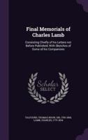 Final Memorials of Charles Lamb