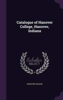 Catalogue of Hanover College, Hanover, Indiana