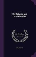 On Balance and Initialization